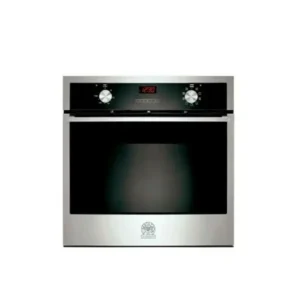 La Germania Built-In Electric Oven 90 cm Stainless Steel with Black glass front and LED screen with 9 functions, safety system and heat distribution fan (F668D9X)