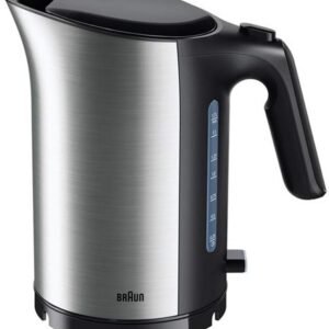 Braun Electric Kettle 1.7L stainless steel 3000W concealed coil with filter (WK5110BK)