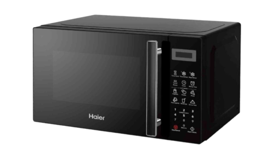 Haier Microwave 31L with digital touch screen grill 6 programs 1000W - Black (HMW31DBG)