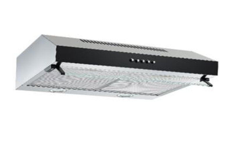Haier Stainless-steel range hood 60 cm black glossy glass front 2 motors 3-speed settings 200W and two lighting lamps (HCH - C160B4BX)