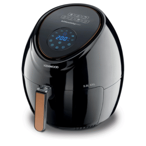 Kenwood Air Fryer 5L Black with Gold Control Panel (HFP52.000BK)