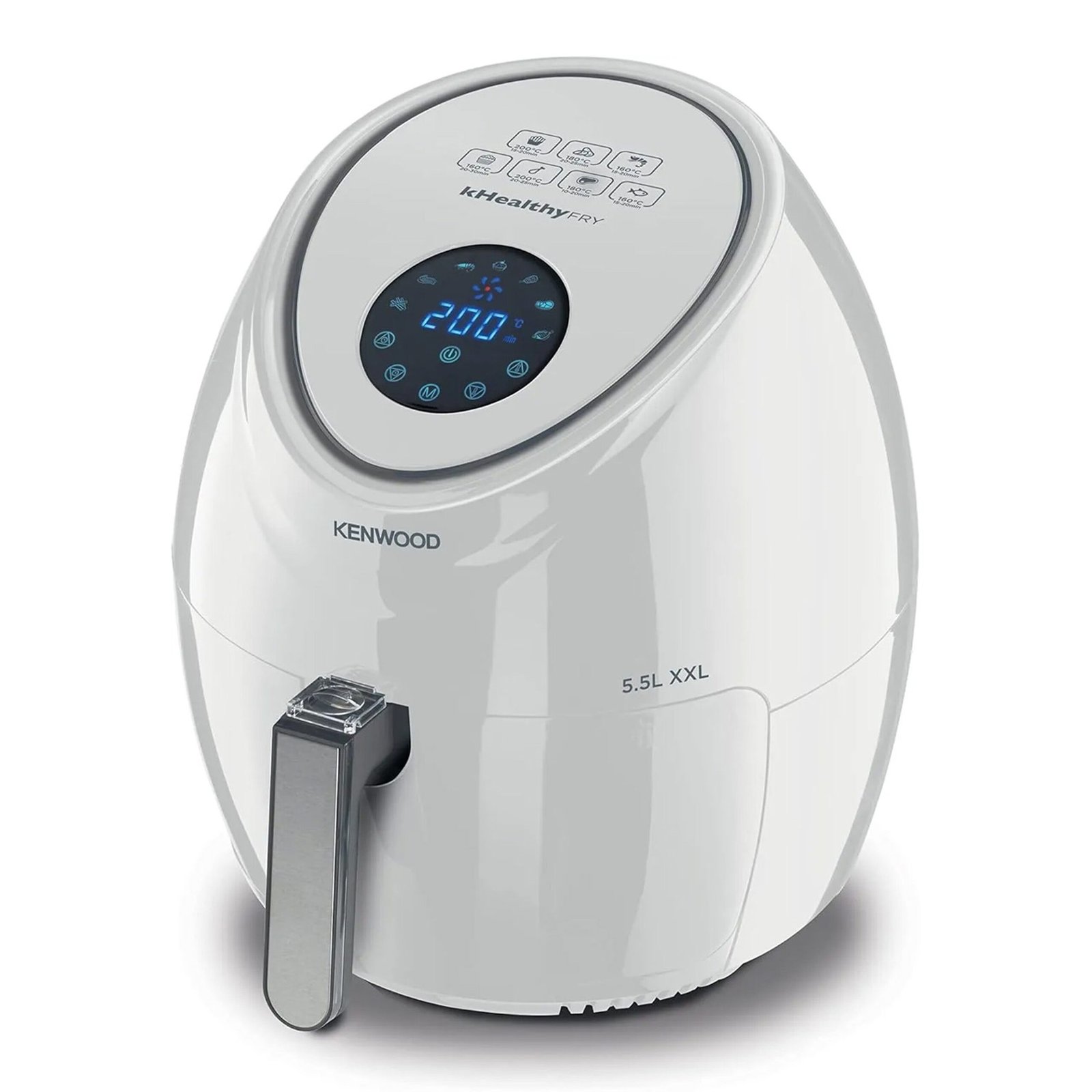Kenwood Air Fryer 5L White with Gold Control Panel (HFP52.000WH)