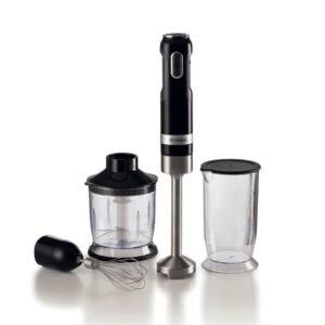 Ariete Hand Blender Set 1000W with 10 speeds & accessories – Black (602)
