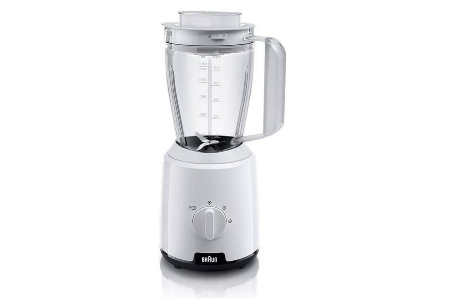 براون خلاط فواكه براون باستطاعة 600 واط مع سعة 1.25 لتر وتقنية تري آكشن (JB 1023 WH)
