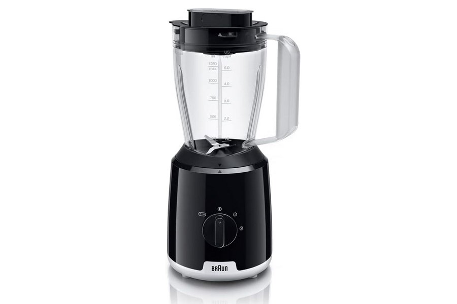 براون خلاط فواكه باستطاعة 600 واط مع سعة 1.25 لتر وتقنية تري آكشن (JB 1023 BK)