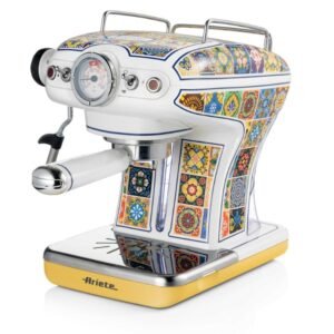 Ariete Espresso & Cappuccino Machine 850W classic pressure gauge 15 bar (1389 Positano)