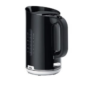Braun Electric Kettle 1.7L 2200W – Black / White Base (WK 1100 BK)