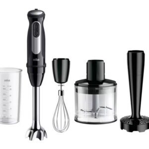 Braun Hand Blender 1000W with 25 speeds (MQ 55307 MBK)